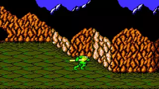 Как пройти первый уровень игры Battletoads NES.