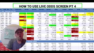 PT 4 How to Use a Live Odds Screen | Steam, Line Freeze, Reverse Line Moves | April 11, 2024