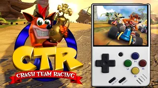 Crash Team Racing on the Miyoo Mini V2 Handheld Emulation Game Console | Retro Gaming Guy