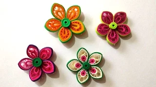 How To Make Beautiful Flower Using Paper Art Quilling