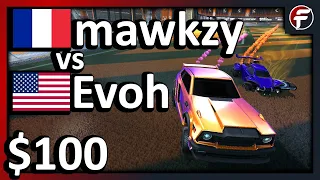 mawkzy vs Evoh | $100 Rocket League 1v1 Showmatch