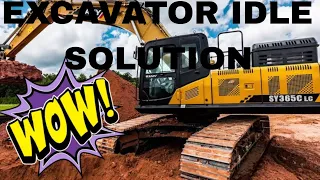 Sany excavator auto idle sensor problem solution full video #viral#excavator