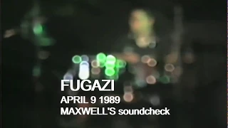 Fugazi "Shut The Door" soundcheck at Maxwell's 1989