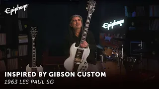 Epiphone 1963 Les Paul SG Custom With Maestro Vibrola - Epiphone Inspired By Gibson Custom