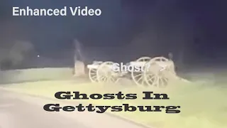 Ghosts Running Across Road at Gettysburg Enhanced Video