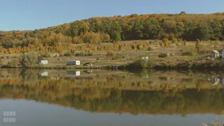 Полями к песчанному карьеру около Александровки.