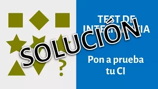 Test de inteligencia (CI) - SOLUCIONES Y RESULTADOS
