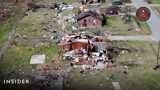 Drone Footage Shows Devastation Left By Mississippi Tornado | Insider News