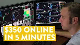 [LIVE] Day Trading | $350 Online in 5 Minutes - Possible?