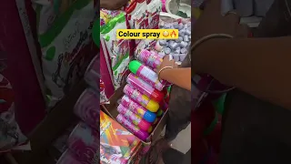 Colour spray 😍holi ka smaan cheapest holi market 2023 holi stash holi special #holistash #happyholi