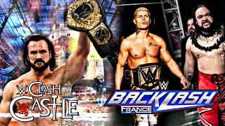 WHAT 🤯 ! Drew McIntyre wins world championship at clash at the castle, Jacob fatu debut at Backlash