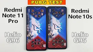 Redmi Note 11 Pro vs Redmi Note 10s PUBG TEST - Helio G96 vs G95 PUBG MOBILE TEST