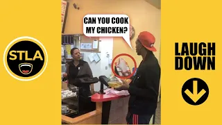 Man asks KFC to cook his chicken (funny pranks!) | Laugh Down