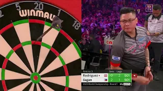 Rowby-John Rodriguez Predicts 180 After Just Two Darts