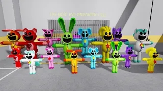 ALL Smiling Critters from Poppy Playtime Chapter 3 in BARRY'S PRISON RUN Obby Update Roblox #roblox