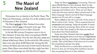 Facts and Figures - Unit6: Interesting People of the World - Lesson 5:  The Maori of New Zealand