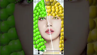 CHOOSE ONE GREEN 💚 OR  YELLOW 💛 HAIR ON LISA #blackpinkedit #lalisamanoban #blackpink @KpopLasi