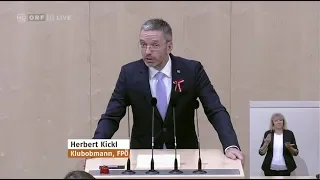 Herbert Kickl - Konstituierung und Wahl der Nationalrats-Präsidenten - 23.10.2019