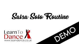 Salsa Solo Routine Demo - Tequila Shawty by BLAEKER - April 2020 Solo Salsa Dance Lesson