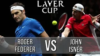 Roger Federer Vs John Isner - Laver Cup 2018 (Highlights HD)