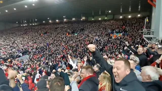 ANFIELD KOP goes wild as Sadio Mané scores 2-0 vs VILLARREAL I Champions League semi-final April 22