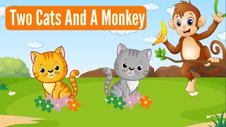 Two Cats and a Monkey - Moral Stories In English | Short Story In English|#animatewithrekhs