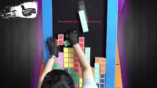 DIY Tetris game from Cardboard