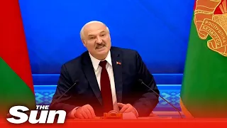 Belarus president tells UK to 'choke' on sanctions & denies dictatorship