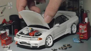 Nismo Custom Nissan Skyline R32 GTR Model Car Full Build Step by Step