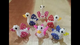 How to make #beaded_duck 🦆পুতির তৈরি হাঁস