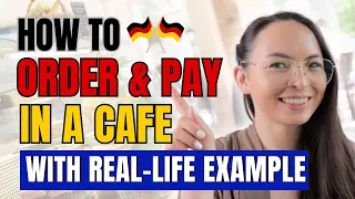 How to order coffee & pay in a Café in German | Practical tips! | German lesson for beginners