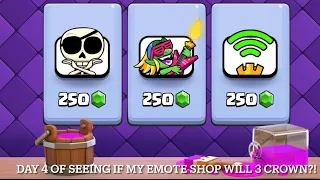 Day 4 of seeing if my emote shop will 3 crown?!