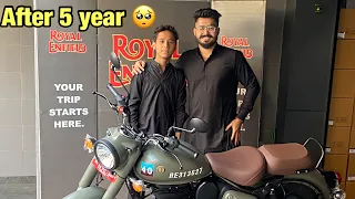 Wait is over 🥺 classic 350 Bullet Delivery || after 5 year Dream complete ❤️