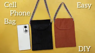 DIY Cell Phone Purse Bag, Crossbody Bag Tutorial