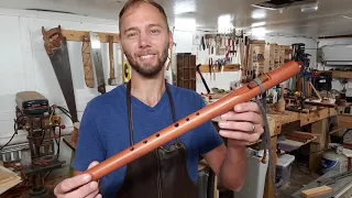 Red Cedar Lathe-turned Flute