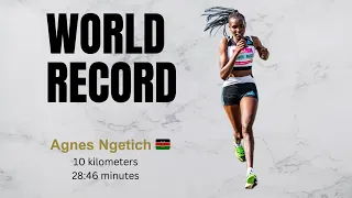 Kenya's Agnes Ngetich Sets Women's World 10km Record.