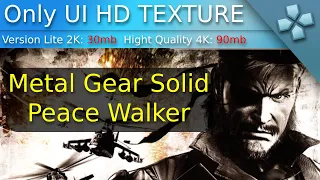 Metal Gear Solid: Peace Walker | Only HD Texture UI | PPSSPP