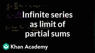 Infinite series as limit of partial sums | Series | AP Calculus BC | Khan Academy