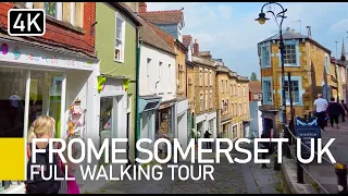Explore Frome in Somerset NOW | Best day trip from Bath | 4k Walking Tour UHD 60fps