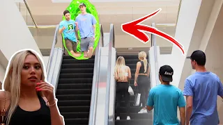 Double Twins Time Travel Prank on the Escalator!