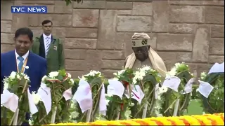 G20 Summit: President Bola Tinubu Laid a Wreath in Honor of Mahatma Gandhi