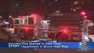 Father dead, family hospitalized after Bronx high-rise fire