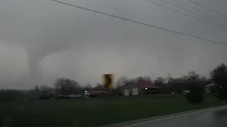 Tornado Intercept Near Lewistown, IL earlier this afternoon!! 4/4/2023
