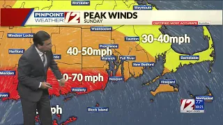 Pinpoint Weather 12 Forecast.  Tracking Henri