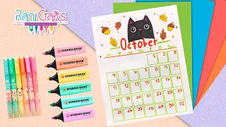 DIY - OCTOBER CALENDAR - BULLET JOURNAL | ORGANIZATION