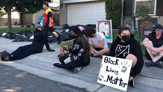 LIVE: Black Lives Matter demonstration near city manager's house
