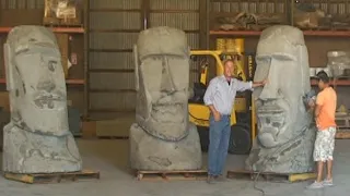 How to make an Easter island statue with cement. Part 1