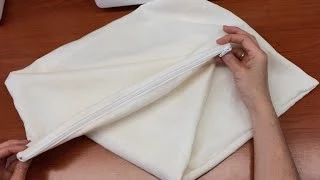 Как сшить чехол на подушку с молнией