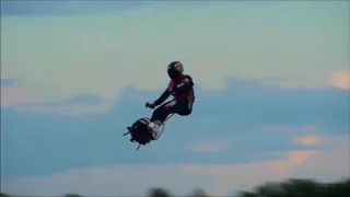 Franky Zapata Explains his Flyboard Air and Gives Demonstration