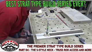 Premiere Strat Build 2021 - Part 04 - Truss Rod Access and Fretboard Glue Up